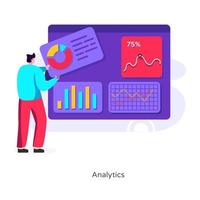 webanalyse en statistieken vector