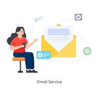 e-mailservice en communicatie vector