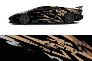 auto wrap grafische race abstracte achtergrond voor wrap en vinyl sticker vector