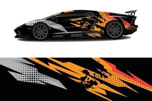 auto wrap grafische race abstracte achtergrond voor wrap en vinyl sticker vector