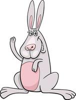 tekenfilm konijn of konijn grappig dier karakter vector