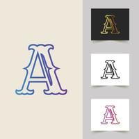 een brief logo abstract ontwerp vector
