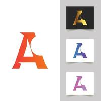 een brief logo abstract ontwerp vector