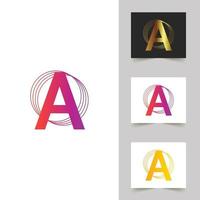 een brief logo abstract ontwerp vector