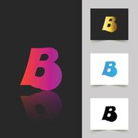b letter logo professioneel abstract ontwerp vector