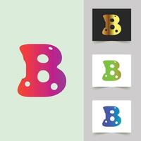 b letter logo professioneel abstract ontwerp vector