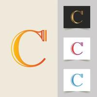 c brief logo professioneel abstract ontwerp vector