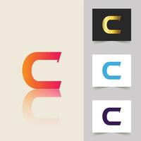 c brief logo professioneel abstract ontwerp vector