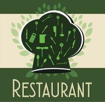 restaurant vegetarisch concept vector