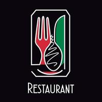concept logo restaurant vector