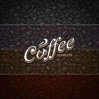 Koffie naadloze patronen vector