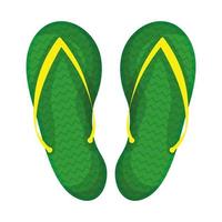 slippers sandalen geïsoleerd pictogram vector