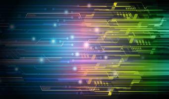 cyber circuit toekomstige technologie concept achtergrond vector