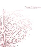 Hand getekend decoratieve florale achtergrond vector