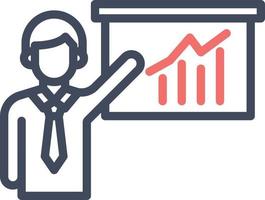 presentatie vector pictogram