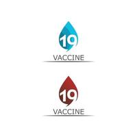 vaccin logo medische vector antibiotica vaccinatie virus vaccin, ontwerp en illustratie voor de gezondheidszorg