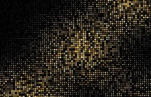 goud glitter halftoon gestippelde achtergrond vector patroon