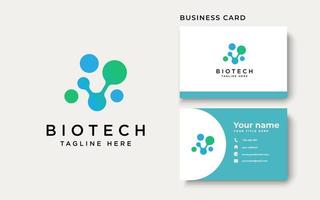 biotech logo sjabloon geïsoleerd op witte achtergrond vector