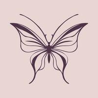 elegant vlinder icoon vector - bevallig en veelzijdig insect symbool voor creatief projecten