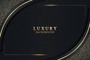 elegant luxeachtergrondconcept met zwarte en gouden textuur vector