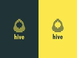 honing logo vector ontwerpconcept