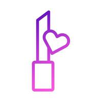 kunstmatig liefde icoon helling Purper roze stijl Valentijn illustratie symbool perfect. vector