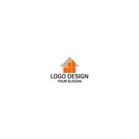 huis tegel logo ontwerp vector