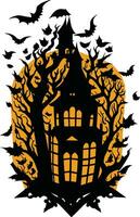 halloween lantaarn papercut vector