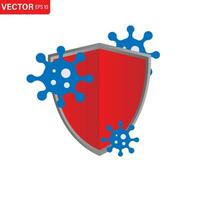 schild symbool. microbe virus icoon. geïsoleerd vector illustratie.