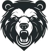 beer logo vector boos woest dapper eng beest wild uitbundig grizzly natuur Woud