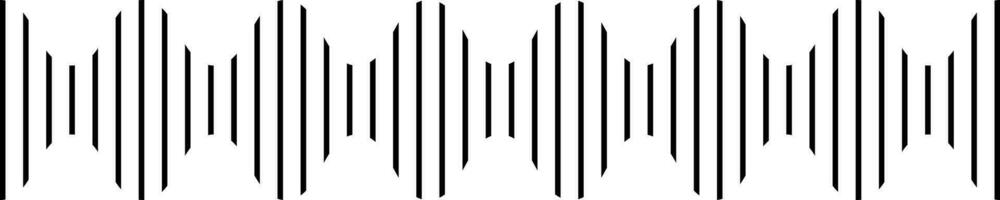 geluid Golf geluidsgolf lijn golfvorm spectrum geluid equalizer stem muziek- trillingen vector