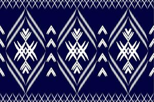 naadloos ikat patroon herhalen handgemaakt textiel ontwerp. wijnoogst stijl. aztec etnisch patroon, borduurwerk, abstract, vector, ontwerp illustratie voor textuur, kleding stof, afdrukken. vector
