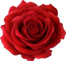 rood roos gedetailleerd mooi hand- getrokken vector illustratie