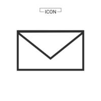 e-mail icoon. e-mail symbool grafiek voor web icoon collecties vector