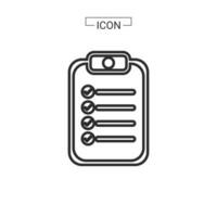 document lijn en vullen icoon vector