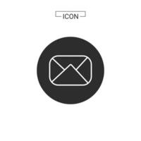 e-mail icoon. e-mail symbool grafiek voor web icoon collecties vector