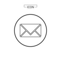 e-mail icoon. e-mail symbool grafiek voor web icoon collecties vector