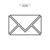 e-mail icoon. e-mail symbool grafiek voor web icoon collecties vector