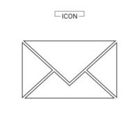 e-mail icoon. e-mail symbool grafiek voor web icoon collecties vector