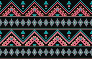 etnisch abstract ikat kunst. aztec ornament afdrukken. meetkundig etnisch patroon naadloos kleur oosters. ontwerp voor achtergrond ,gordijn, tapijt, behang, kleding, inpakken, batik, vector illustratie.