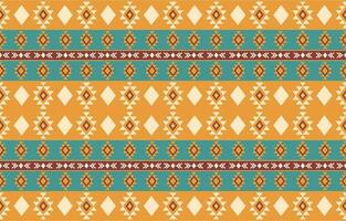 etnisch abstract ikat kunst. aztec ornament afdrukken. meetkundig etnisch patroon naadloos kleur oosters. ontwerp voor achtergrond ,gordijn, tapijt, behang, kleding, inpakken, batik, vector illustratie.