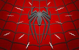 spin embleem met webben achtergrond illustratie vector