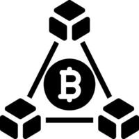 blockchain glyph-pictogram vector