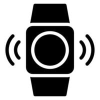 smartwatch glyph-pictogram vector