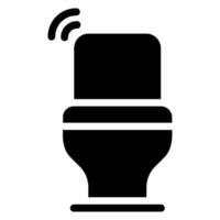 toilet glyph icoon vector