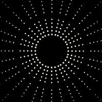 concentrisch circulaire achtergrond met dots vector