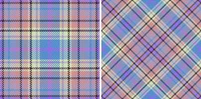 textiel structuur kleding stof van plaid Schotse ruit naadloos met een achtergrond controleren patroon vector. vector