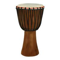 bongo trommel Turks percussie geïsoleerd hand- getrokken schilderij illustratie vector