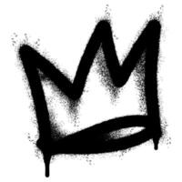 graffiti verstuiven kroon icoon geïsoleerd Aan wit achtergrond. vector illustratie.