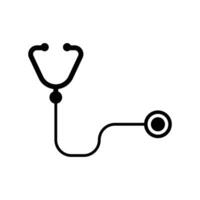 stethoscoop icoon vector illustratie, medisch dokter logo, stethoscoop illustratie geïsoleerd Aan wit achtergrond, grafisch ontwerp element, stethoscoop symbool